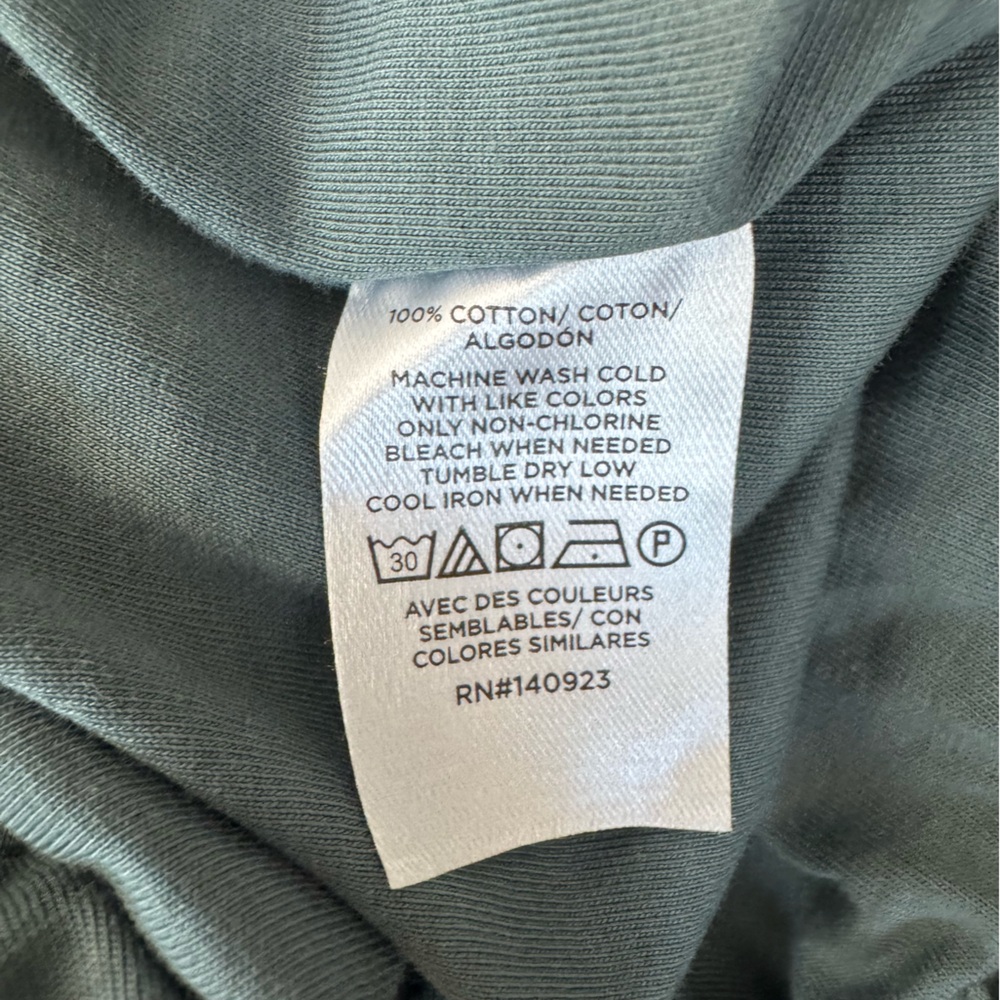 LOFT Ruched Bubble Hem Sleeveless Top Small Sage Green Cotton Classic Versatile - Picture 3 of 5